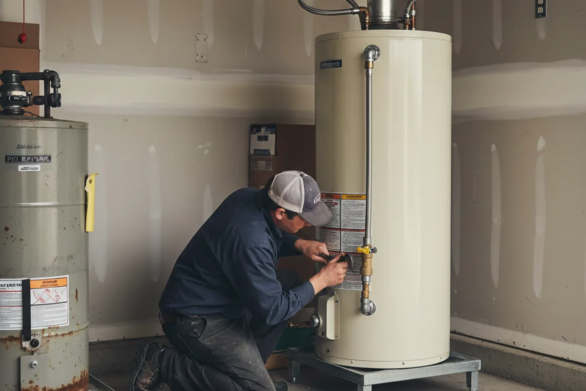 Water heater and shutoff valve replacement in Blue Jay